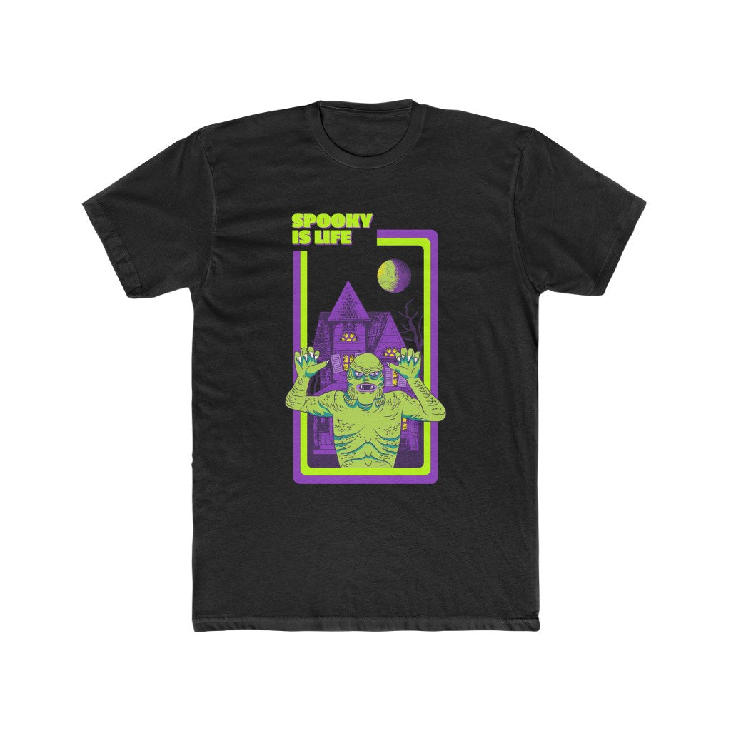 spooky, life, halloween, horror, crop hoodie, creature from the black lagoon, monster, horror movies, clothing, face mask 