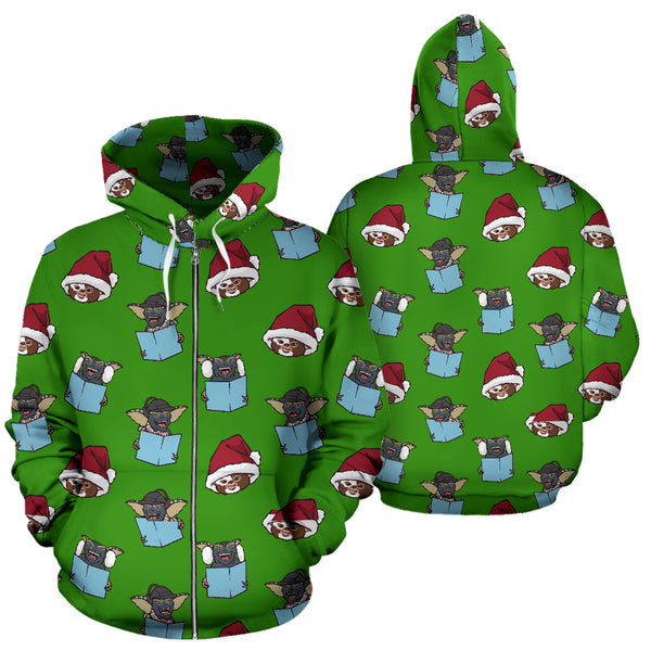 Creepy Carolers Green Hoodie
